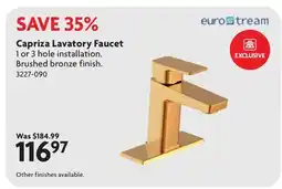 Home Hardware Capriza Lavatory Faucet offer