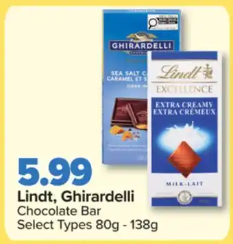 PharmaChoice Lindt, Ghirardelli Chocolate Bar offer
