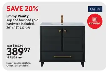 Home Hardware Emmy Vanity offer