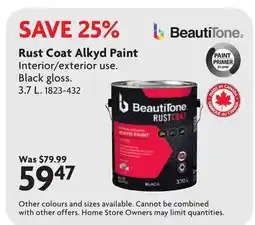Home Hardware Rust Coat Alkyd Paint offer