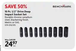 Home Hardware 10 Pc. 1/2 Drive Deep Impact Socket Set offer