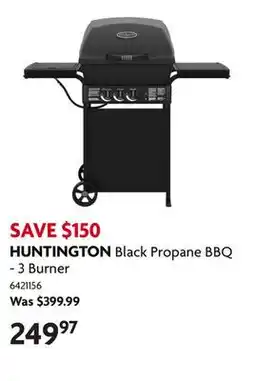 Home Hardware HUNTINGTON Black Propane BBQ offer