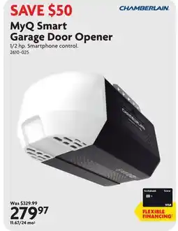 Home Hardware MyQ Smart Garage Door Opener offer