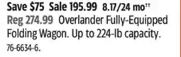 Canadian Tire Overlander Fully-Equipped Folding Wagon offer