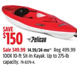 Canadian Tire 100X 10-ft Sit-In Kayak offer