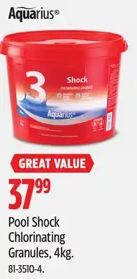Canadian Tire Pool Shock Chlorinating Granules offer