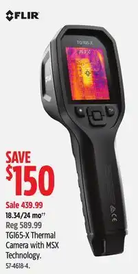 Canadian Tire FLIR TG165-X Thermal Camera with MSX Technology offer