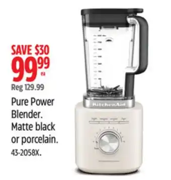Canadian Tire Kitchenaid Pure Power Blender offer