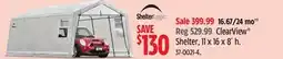 Canadian Tire ClearView Shelter, 11 x 16 x 8´ h offer