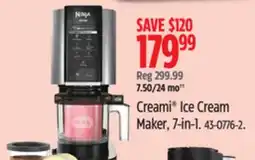 Canadian Tire Creami Ice Cream Maker, 7-in-1 offer