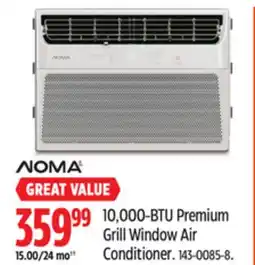 Canadian Tire 10,000-BTU Premium Grill Window Air Conditioner offer