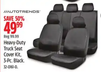 Canadian Tire AUTOTRENDS Heavy-Duty Truck Seat Cover Kit, 3-Pc. Black offer
