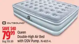 Canadian Tire Queen Double-High Air Bed with 120V Pump offer