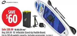 Canadian Tire Hydro-Force 10' Inflatable Stand-Up Paddle Board offer