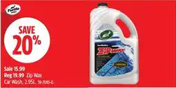 Canadian Tire Zip Wax Car Wash, 2.95L offer