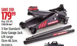 Canadian Tire 3-Ton Standard- Duty Garage Jack offer