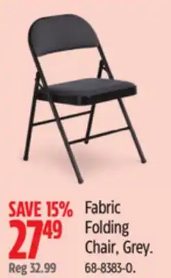 Canadian Tire Fabric Folding Chair, Grey offer