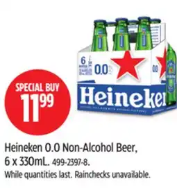 Canadian Tire Heineken 0.0 Non-Alcohol Beer offer