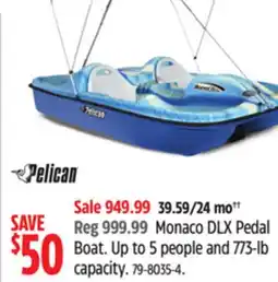 Canadian Tire Monaco DLX Pedal Boat offer