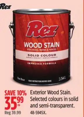 Canadian Tire Exterior Wood Stain offer