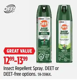 Canadian Tire Off! Insect Repellent Spray offer