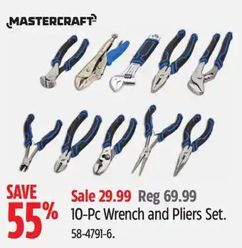 Canadian Tire 10-Pc Wrench and Pliers Set offer
