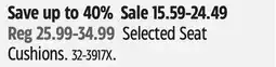 Canadian Tire Selected Seat Cushions offer
