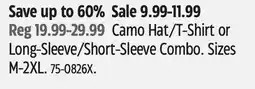 Canadian Tire Camo Hat/T-Shirt or Long-Sleeve/Short-Sleeve Combo offer