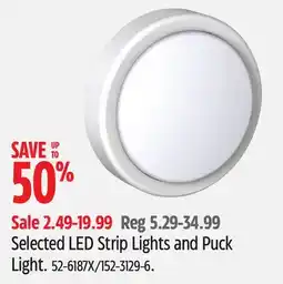Canadian Tire Selected LED Strip Lights and Puck Light offer