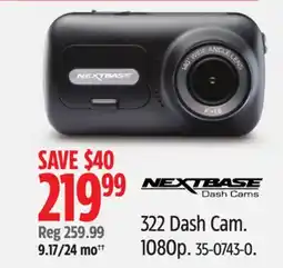 Canadian Tire NEXTBASE 322 Dash Cam offer