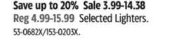 Canadian Tire Selected Lighters offer