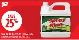 Canadian Tire Spray Nine Heavy-Duty Cleaner Degreaser offer