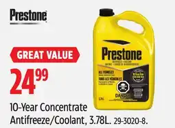 Canadian Tire Prestone 10-Year Concentrate Antifreeze/Coolant offer