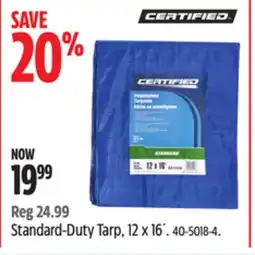 Canadian Tire Certified Standard-Duty Tarp offer