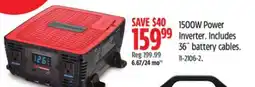 Canadian Tire 1500W Power Inverter offer