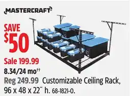 Canadian Tire Customizable Ceiling Rack, 96 x 48 x 22˝ h offer