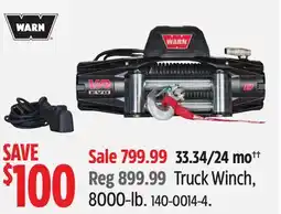 Canadian Tire WARN Truck Winch, 8000-lb offer