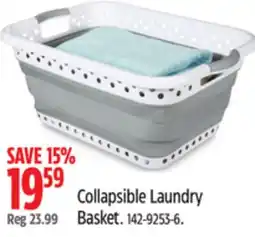 Canadian Tire Type A Collapsible Laundry Basket offer