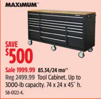 Canadian Tire MAXIMUM Tool Cabinet offer