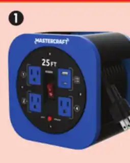 Canadian Tire Mastercraft 25-FT 3-Outlet | 1 USB-A and 1 USB-C Cord Reel offer