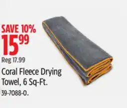 Canadian Tire Coral Fleece Drying Towel offer