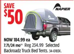 Canadian Tire NAPIER Selected Backroadz Truck Bed Tents offer