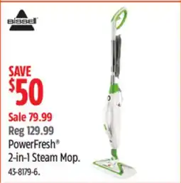 Canadian Tire Bissell PowerFresh 2-in-1 Steam Mop offer