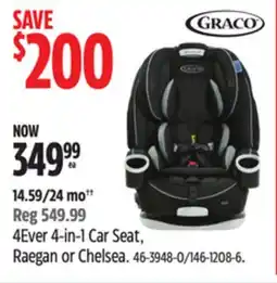 Canadian Tire Graco 4Ever 4-in-1 Car Seat, Raegan or Chelsea offer