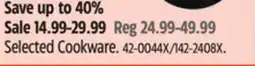 Canadian Tire Selected Cookware offer