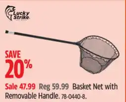 Canadian Tire Lucky Strike Basket Net with Removable Handle offer