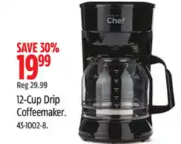 Canadian Tire MasterChef 12-Cup Drip Coffeemaker offer