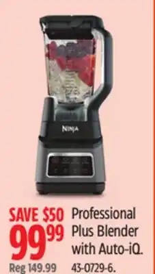 Canadian Tire Professional Plus Blender with Auto-iQ offer