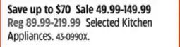 Canadian Tire Selected Kitchen Appliances offer
