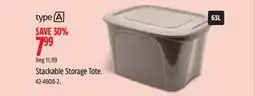 Canadian Tire Stackable Storage Tote offer